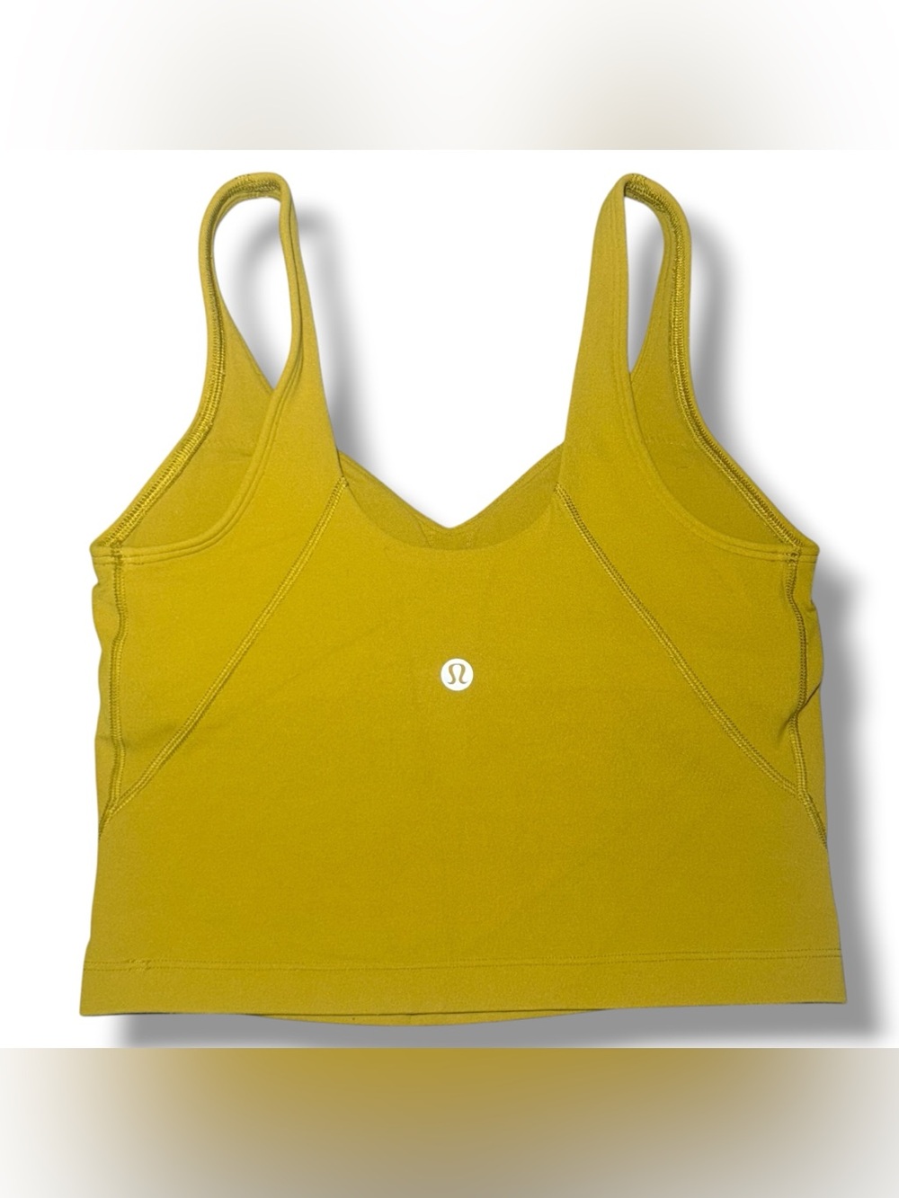 Lululemon Align Tank Top Auric Gold Size 2 Sports Bra Yoga Gym Light Support